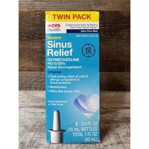CVS Health Severe Sinus Relief Original Ultra-Fine Mist – Exp 05/2026